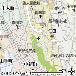 長崎県長崎市稲田町10周辺の地図