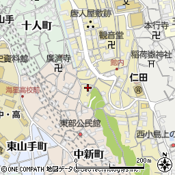 長崎県長崎市稲田町8周辺の地図