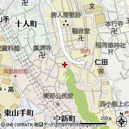 長崎県長崎市稲田町7周辺の地図