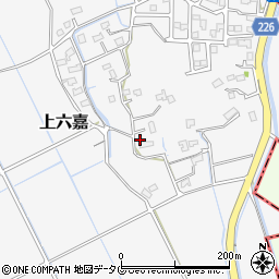 熊本県上益城郡嘉島町上六嘉368周辺の地図