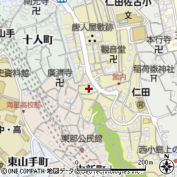 長崎県長崎市稲田町6周辺の地図