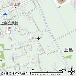 熊本県上益城郡嘉島町上島1196周辺の地図