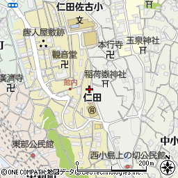 長崎県長崎市稲田町12周辺の地図