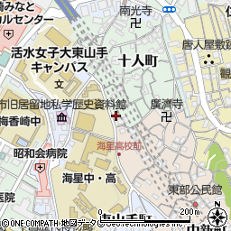 長崎県長崎市十人町17-20周辺の地図