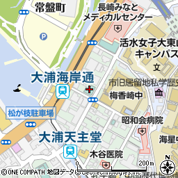 ホテルモントレ長崎周辺の地図