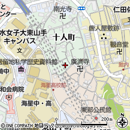 長崎県長崎市十人町15-5周辺の地図