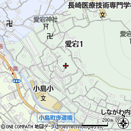 長崎県長崎市愛宕1丁目周辺の地図