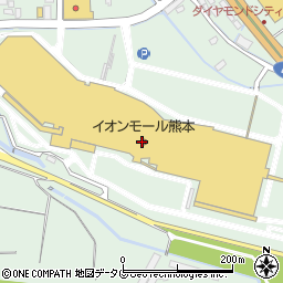 イオンモール熊本周辺の地図