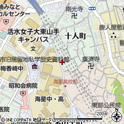 長崎県長崎市十人町17-21周辺の地図
