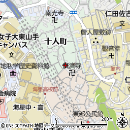 長崎県長崎市十人町14-11周辺の地図