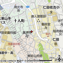長崎県長崎市十人町11-14周辺の地図
