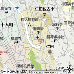 十善寺地区コミュニティ住宅周辺の地図