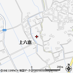 熊本県上益城郡嘉島町上六嘉404周辺の地図