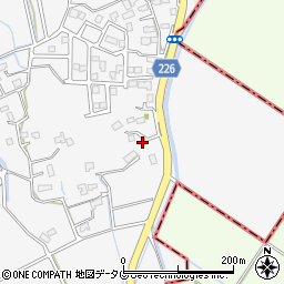 熊本県上益城郡嘉島町上六嘉286-1周辺の地図