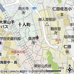 長崎県長崎市十人町12-11周辺の地図
