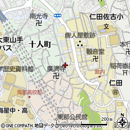 長崎県長崎市十人町11周辺の地図