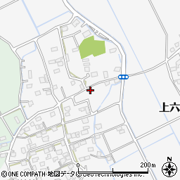 熊本県上益城郡嘉島町上六嘉846-3周辺の地図
