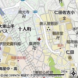 長崎県長崎市十人町11-16周辺の地図