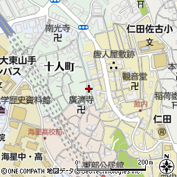 長崎県長崎市十人町12-13周辺の地図