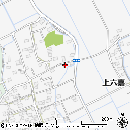 熊本県上益城郡嘉島町上六嘉847周辺の地図