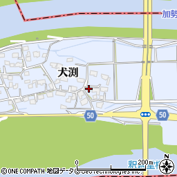 熊本県上益城郡嘉島町犬渕271周辺の地図