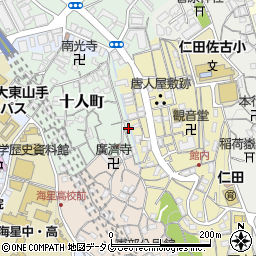 長崎県長崎市十人町11-17周辺の地図