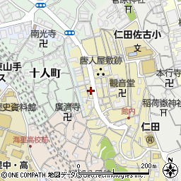 長崎県長崎市館内町17周辺の地図