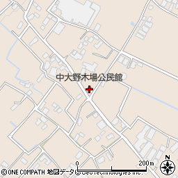 中大野木場公民館周辺の地図