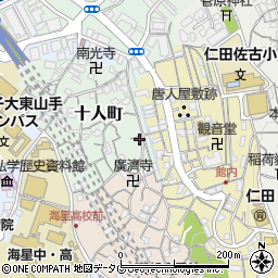 長崎県長崎市十人町13-5周辺の地図