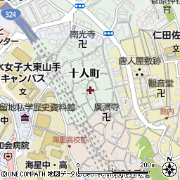 長崎県長崎市十人町14-19周辺の地図