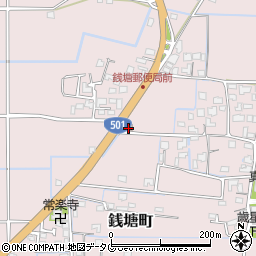 銭塘郵便局周辺の地図