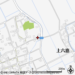 熊本県上益城郡嘉島町上六嘉1133-1周辺の地図