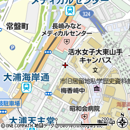 長崎元亀堂本舗大浦店周辺の地図