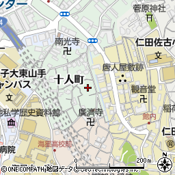 長崎県長崎市十人町13-30周辺の地図