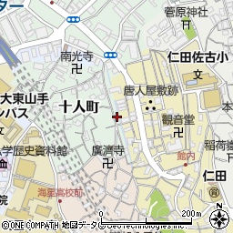 長崎県長崎市十人町10-17周辺の地図