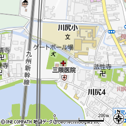 熊本市　老人福祉センター南周辺の地図
