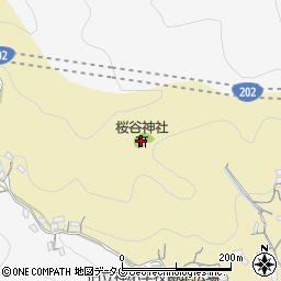 桜谷神社周辺の地図