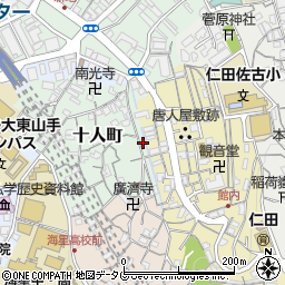 長崎県長崎市十人町10-18周辺の地図
