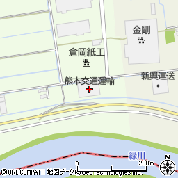 熊本交通運輸周辺の地図