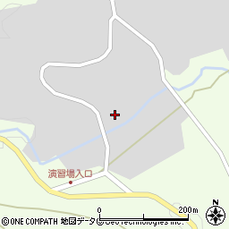 陸上自衛隊大矢野原演習場管理事務所周辺の地図