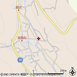 長崎県長崎市潮見町周辺の地図