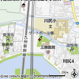 川尻公園周辺の地図