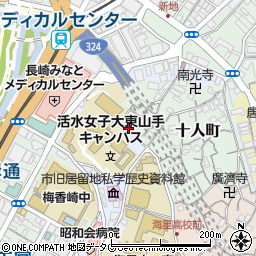 長崎県長崎市十人町6-3周辺の地図