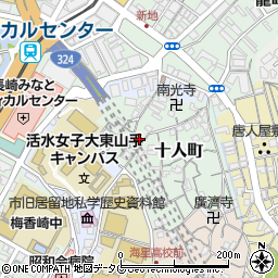 長崎県長崎市十人町4-4周辺の地図