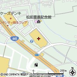 オーエムツーミート　嘉島上島店周辺の地図