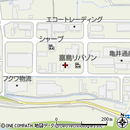嘉島リバゾン組合会館周辺の地図