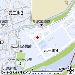 熊本市上下水道局　南部浄化センター周辺の地図