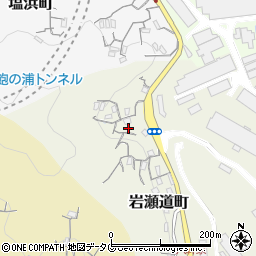 長崎県長崎市岩瀬道町周辺の地図