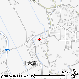 熊本県上益城郡嘉島町上六嘉416周辺の地図