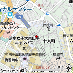長崎県長崎市十人町5-3周辺の地図